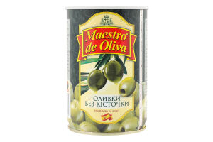Оливки без косточки Maestro de Oliva ж/б 420г