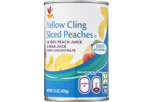 Ahold Yellow Cling Peaches Sliced