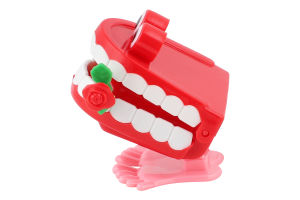 Іграшка заводна Щелепа з трояндою