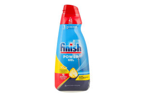 Гель для мытья посуды в посудомоечной машине Лимон Power Gel Finish 900мл