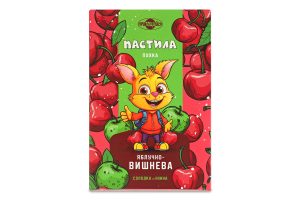 Пастила пухка Яблучно-вишнева Пригощайся к/у 80г