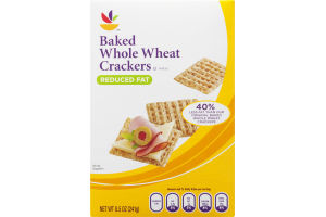 Ahold Baked Whole Wheat Crackers Reduced Fat