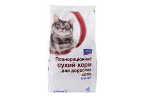 Корм сухий повнораціонний для дорослих котів М'ясний Aro м/у 2.5кг
