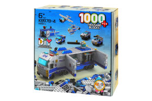Конструктор для детей от 6лет 6в1 №K8978-4 Полиция Shantou Yisheng Trading Co. Ltd 1000эл