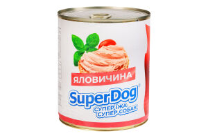 Корм для собак SuperDog паштет с говядиной