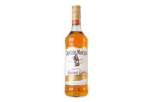 Набор Напиток алкогольный 0.7л 35% на основе карибского рома Spiced Gold + бокал Captain Morgan 1шт