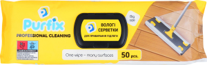 Серветки вологі для прибирання підлоги Purfix 50шт