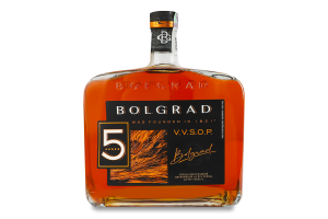 Бренди 0.7л 40% виноградный выдержанный 5 лет VVSOP Bolgrad бут