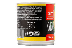 Кукурудза цукрова консервована 170г ж/б Хіт Продукт