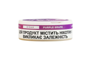 Подушечки никотиносодержащие бестабачные с подсластителями Velo Мягкий Purple grape 15х0.42г