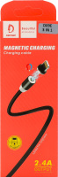 Кабель магнітний Lightning-Type-C-Micro-USB чорний Denmen