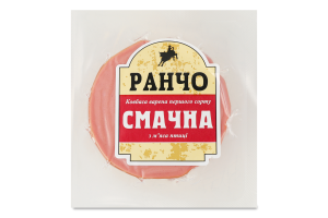 Ковбаса варена з м'яса птиці Смачна Ранчо 1с в/у 0.28кг