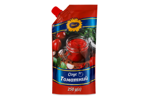 Соус пастеризованный Томатный Бест д/п 250г