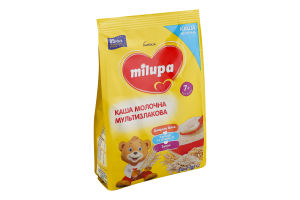 Каша молочна суха для дітей від 7міс швидкорозчинна мультизлакова Milupa м/у 210г