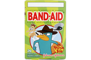 Johnson & Johnson Band Aid Disney Phineas and Ferb Assorted Sizes Adhesive Bandages