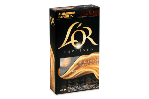 Кава натуральна смажена мелена в капсулах Гватемала Espresso L'OR к/у 52г