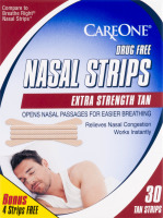 CareOne Nasal Strips Extra Strength Tan - 30 CT