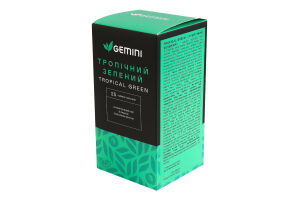 Чай зеленый со вкусом экзотических фруктов Тропический Gemini в/с к/у 25х1.5г