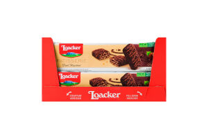Печиво вафельне Dark Hazelnut Patisserie Loacker к/у 100г