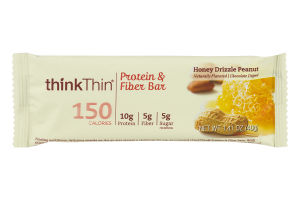 thinkThin Protein & Fiber Bar Honey Drizzle Peanut
