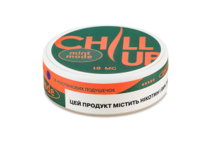 Подушечки никотиносодержащие бестабачные для орального использования с подсластителями Chill Up Mint mode 20шт