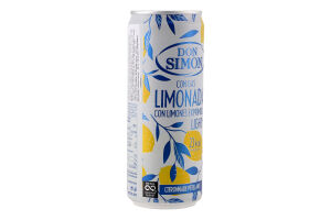 Напій безалкогольний соковий середньогазований пастеризований Lemonade Don Simon з/б 330мл