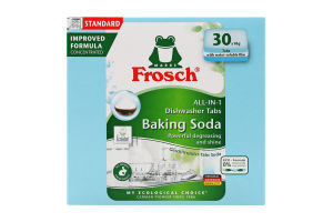 Таблетки для посудомоечных машин Baking Soda All in 1 Frosch 30х18г