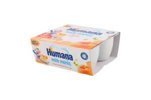 Продукт кисломолочний для дітей від 6міс Peach Milk Minis Humana к/у 4х100г