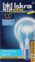 Лампа накаливания термостойкая 100W E27 1360lm 2800К №Б 230-100-TS-A55 Специальная Іскра 1шт