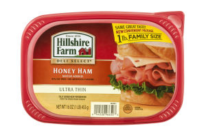 Hillshire Farm Deli Select Family Size Honey Ham with Water Added Ultra Thin