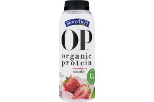 Stonyfield Organic OP Protein Smoothie Strawberry