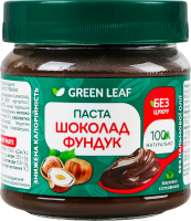 Паста со сладкой стевией Шоколад-фундук Green Leaf с/б 200г