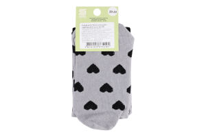 Гольфи дитячі Premier socks дрібні сердечки р.20-22 св сірі арт.5295