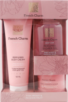 Набір Pink peony&Passion fruit Гель д/душу 200мл+Крем д/тіла 125мл+Скраб д/тіла 80мл Liora