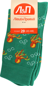 Носки мужские Лівий&Правий Море 29 зеленый