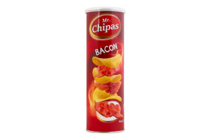 Чипси картопляні зі смаком бекону Mr. Chipas тубус 160г