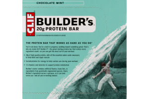 Clif Builder's 20g Protein Bar Chocolate Mint - 6 CT