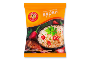 Вермишель быстрого приготовления со вкусом острой курицы Daryna м/у 50г