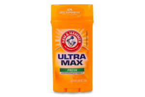 Дезодорант-антиперспірант для чоловіків твердий Fresh Ultramax Arm&Hammer 73г
