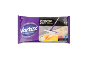 Салфетки влажные хозяйственные для пола 26х22см Citrus breeze Vortex 15шт