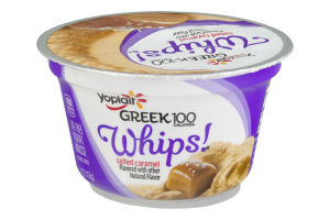 Yoplait Whips! Greek 100 Fat Free Yogurt Mousse Salted Caramel