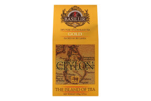 Чай черный Gold The Island of Tea Basilur к/у 100г