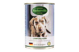 Корм для собак Baskerville ягненок и петух