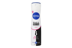 Антиперспірант Прозорий Чорне та біле Невидимий Nivea 150мл