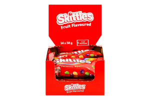 Драже жевательные в разноцветной сахарной оболочке Фрукты Skittles м/у 38г