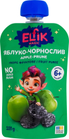 Пюре для дітей від 6міс без цукру гомогенізоване стерилізоване Яблуко-чорнослив Elfik Magic д/п 100г