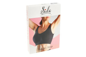 Топ жіночий з мікрофібри Siela Basic Seamless collection S-M чорний