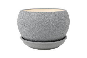 Горщик д/квітів Куля шовк 1,4л металік 12,5см Оріана