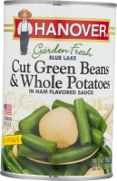 Hanover Garden Fresh Blue Lake Cut Green Beans & Whole Potatoes in Ham Flavored Sauce