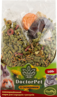Корм повнораціонний для середніх гризунів 15 складників Doctor Pet м/у 500г 1шт